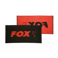 Fox Osuška Beach Towel Black/Orange 80x160cm