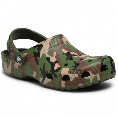 Crocs Classic Printed Camo Clog AGR/MLTI