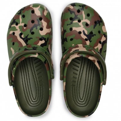 Crocs Classic Printed Camo Clog AGR/MLTI