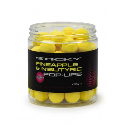 Sticky Baits Pineapple & N´Butyric Pop-Ups 12mm 100g 