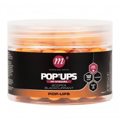 Mainline Pop-Ups High Visual Pop Ups Scopex & Blackcurrant 12mm