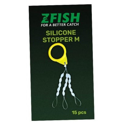 Zfish Zarážky Silicone Stopper čirá M 15ks
