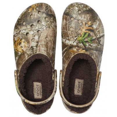 Crocs Classic Lined Realtree Edge Clog Chocolate