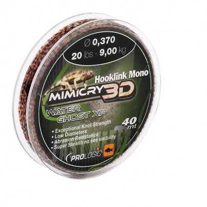 Prologic Vlasec Hooklink Mono Mimicry 3D Mirage XP 40m 0,405mm 25lb