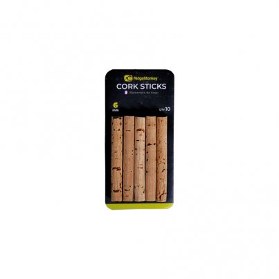 RidgeMonkey Korkové tyčinky Combi Bait Drill Spare Cork Sticks 6mm 10ks
