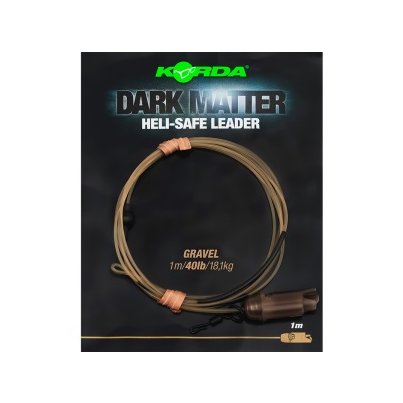 Korda Dark Matter Leader Heli Safe Gravel 40lb 1m