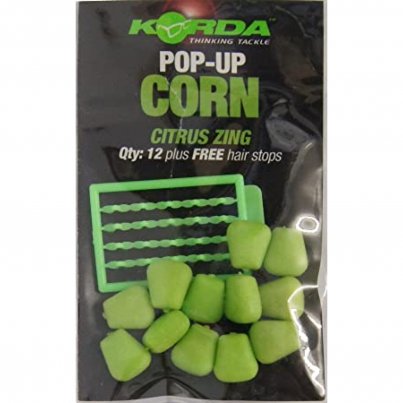 Korda Pop-Up Corn Citrus Zing 12ks - zelená (citrusové plody) umělá kukuřice plovoucí