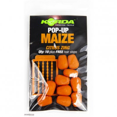 Korda Pop-Up Maize Citrus Zing 10ks - orange (citrusové plody) umělá kukuřice plovoucí
