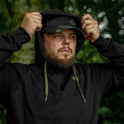 Avid Carp Mikina Minimal Hoodie Black vel. L