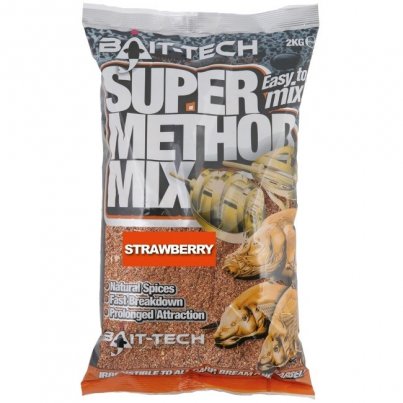 Bait-Tech Krmítková směs Super Method Mix Strawberry 2kg