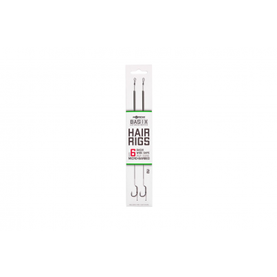 Korda Návazec Basix Hair Rigs Wide Gape 2ks