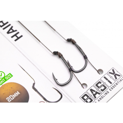 Korda Návazec Basix Hair Rigs Wide Gape 2ks