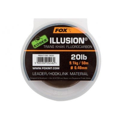 Fox Edges Illusion Trans Khaki Fluorocarbon 30lb 50m 0,50mm 