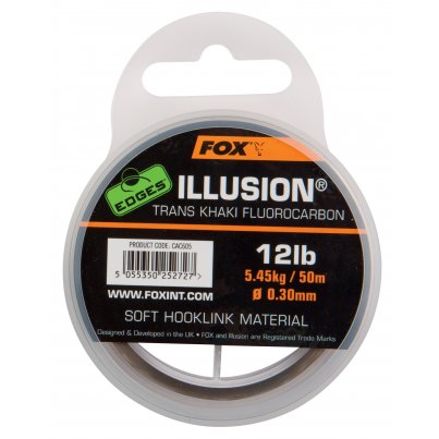 Fox Edges Illusion Soft Trans Khaki Fluorocarbon 12lb 50m 0,30mm
