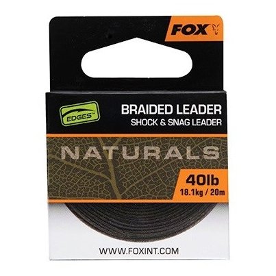 Fox Návazcová šňůrka Naturals Braided Leader 20m 40lb