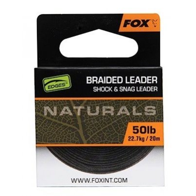 Fox Návazcová šňůrka Naturals Braided Leader 20m 50lb