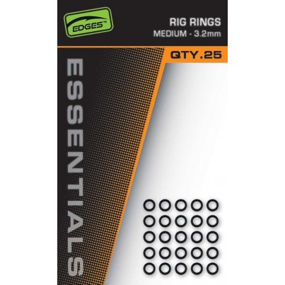Fox Kroužky Edges Essentials Rig Rings 25 ks - 3,2 mm