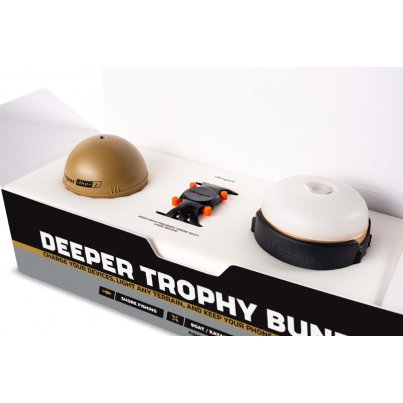 Deeper Chirp+2 Zimní Edice Winter Trophy Bundle + Držák Telefonu a Svítilna