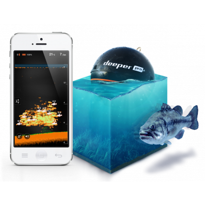 Deeper Pro Fishfinder nahazovací sonar WiFi