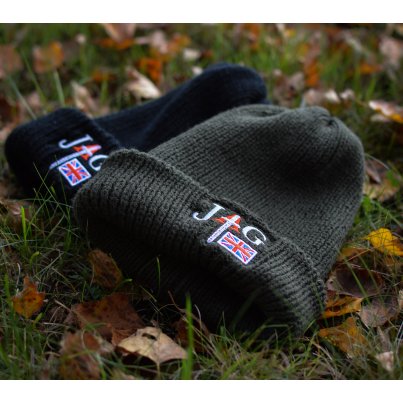 JAG Čepice Chunky Knit Beanie Black černá