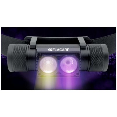 Flacarp Čelovka Vodotěsná HL3UV s Bílým a UV Světlem