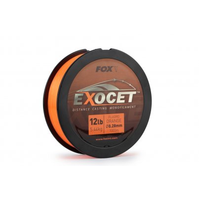 Fox Vlasec Exocet Fluoro Orange Mono 0,26mm 10lb 1000m