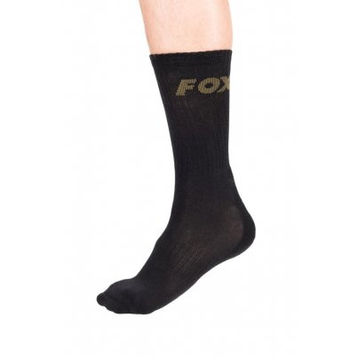Fox Ponožky Black Socks 3 Pack vel. 6-9/40-43