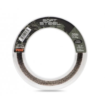 Fox Soft Steel Fleck Camo Leader 0,60mm 100m
