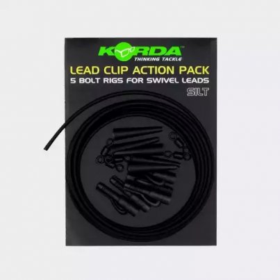 Korda Hotové montáže Lead Clip Action Pack Silt 5ks