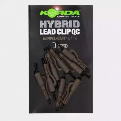 Korda QC Hybrid Lead Clip Gravel/Clay 8ks