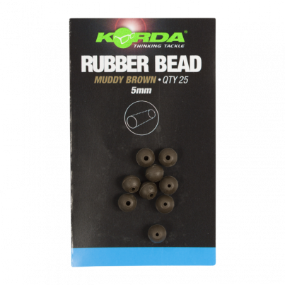 Korda Rubber Beads 5mm Brown  25ks