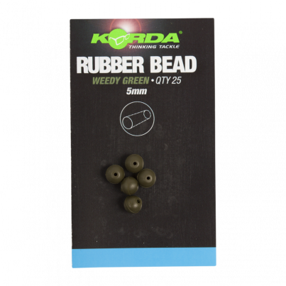 Korda Rubber Beads 5mm Green á 25ks