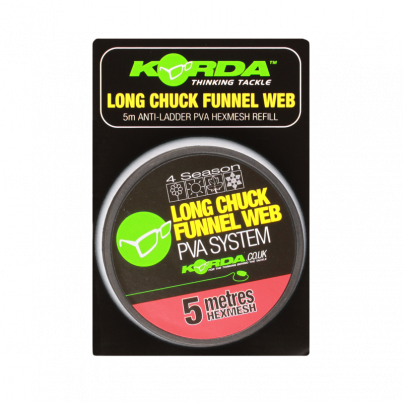 Korda Pva náhradní punčocha Long Chuck Funnel Web 5m Hexmesh 20mm