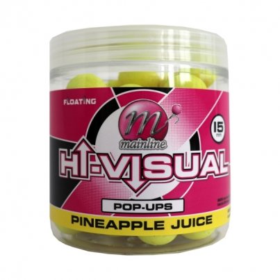 Mainline Plovoucí boilie Pop-Up Hi-Visual 15 mm Pineapple Juice