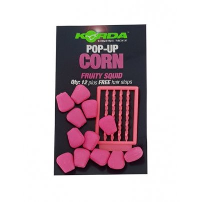 Korda Pop-Up Corn Fruity Squid 12ks - růžová (ovoce-oliheň) umělá kukuřice plovoucí