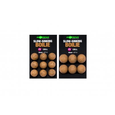 Korda Plastic Slow-Sinking Boilie Cell 18mm