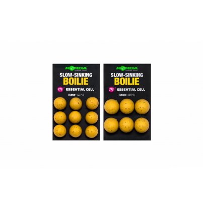 Korda Plastic Slow-Sinking Boilie Essential Cell 18mm