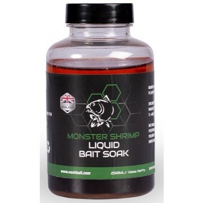 Nash Dip Liquid Bait Soak Monster Shrimp 250ml