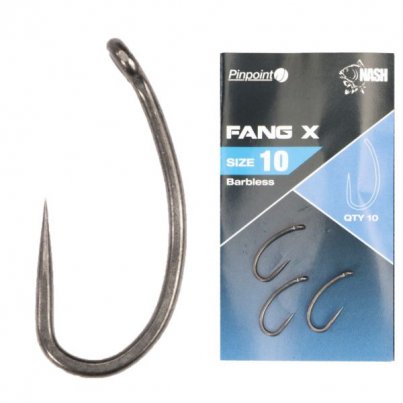 Nash Háčky Pinpoint Fang X vel. 8 Barbless