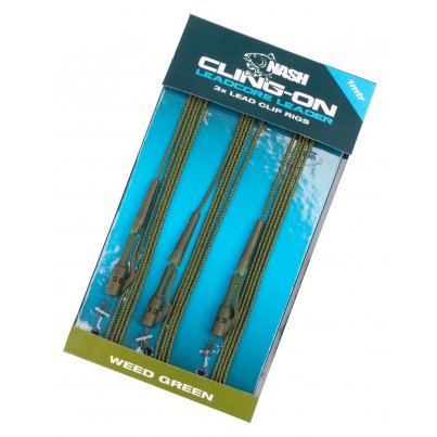 Nash Montáž Cling - On Leadcore Lead clip  Leaders weed 1m