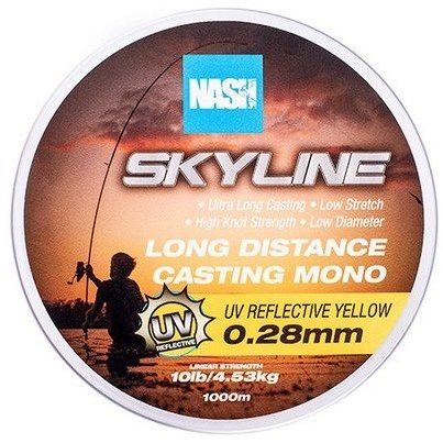 Nash Skyline Mono UV Yellow 1000 m - 0,28 mm 4,5 kg