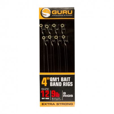Guru Návazec QM1 Bait Band Rigs 4" 10cm QM1 vel.14 + N-Gauge 0,19mm 8ks