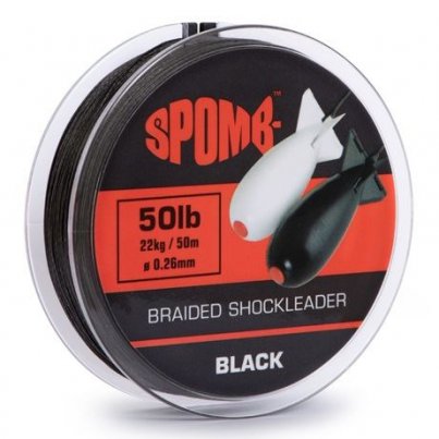 Spomb Šňůra Braided Leader Black 50m 0,26mm 22kg