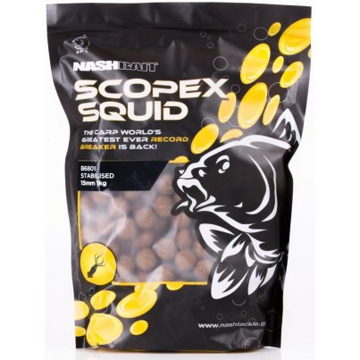 Nash Scopex & Squid Stabilised Boilies 1kg