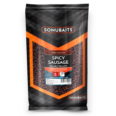 Sonubaits Spicy Sausage Halibut Pellets 8mm