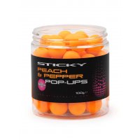 Sticky Baits Plovoucí Boilies Peach & Pepper Pop-Ups 16mm 100g 