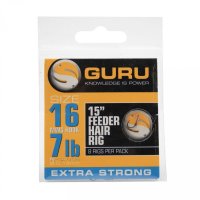Guru Návazec Feeder Hair Rig 38cm MWG vel.16 + N-Gauge 7lb 8ks