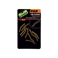 Fox Edges Rovnátka Line Alignas Trans Khaki Hook Size 7 - 10 10ks