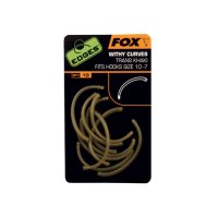 Fox Edges Rovnátka Withy Curve Adaptor Trans Khaki Hook Size 10 - 7 10ks