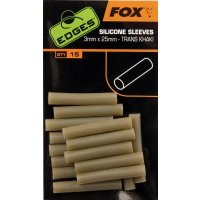 Fox Edges Silicone Sleeves 3mmx25mm 15ks Trans Khaki